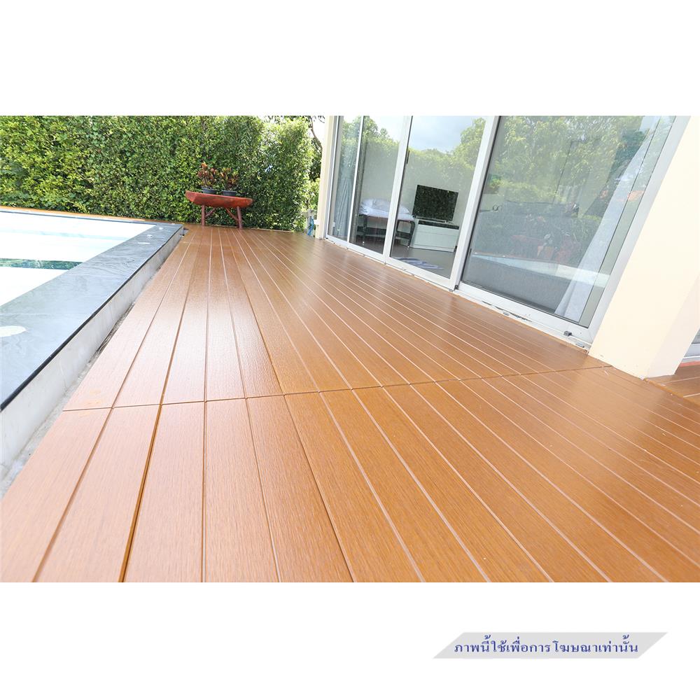 ไม้พื้น CONWOOD 3IN1 T-LOCK 30X305X2.5 ซม. สีสักอำพัน