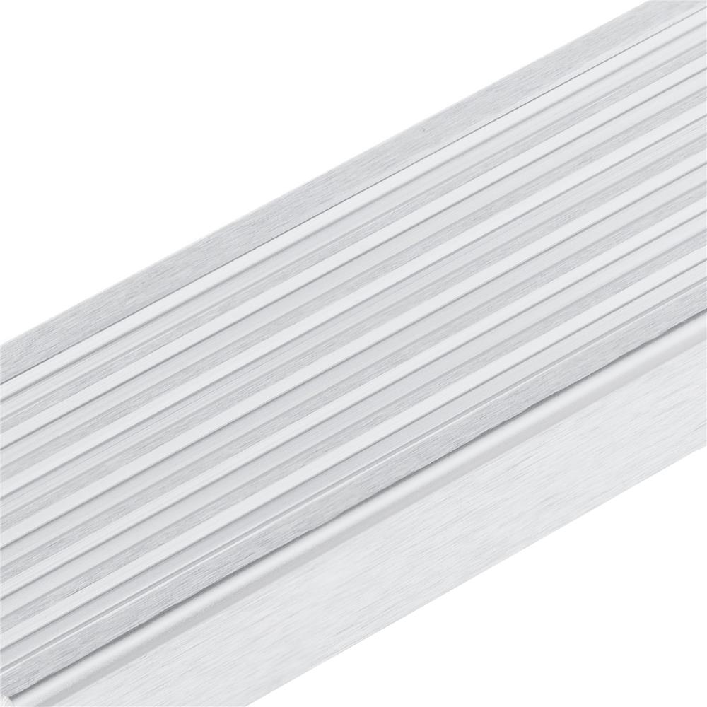 จมูกบันไดอะลูมิเนียม DP 5ซม. 2.5ม. สีเงินปัดลาย