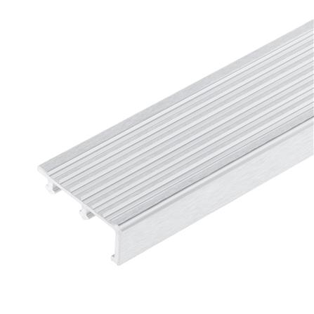 จมูกบันไดอะลูมิเนียม DP 5ซม. 2.5ม. สีเงินปัดลาย_0