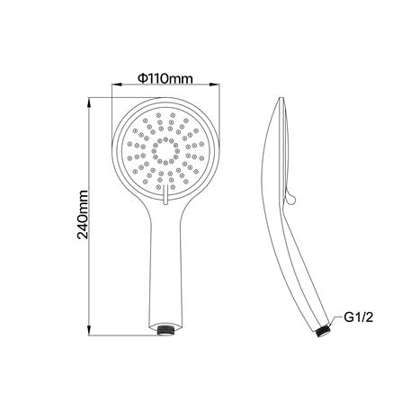 หัวฝักบัวสายอ่อน 3 ระดับ DONMARK DONGL-3227_1