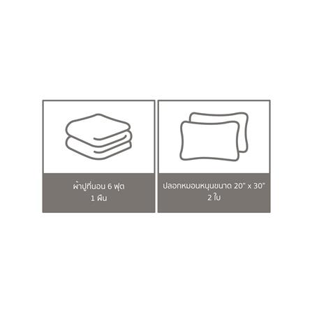 ชุดผ้าปูที่นอน 6 ฟุต 3 ชิ้น PERICO REGAL SOLID RS083_5