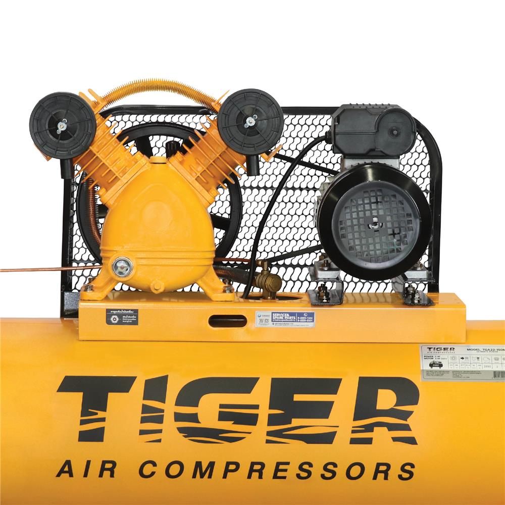 ปั๊มลมสายพาน TIGER TGA22-150M 2HP 150L 220 โวลต์
