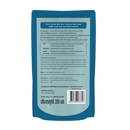 รีฟิลโฟมล้างมือ PORRIN 250 มล. แพ็ก 3 GENTLE WILD MINT_3