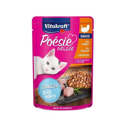 อาหารเปียกแมว VITAKRAFT POESIE DELI JUNIOR TURKEY 85 ก._0