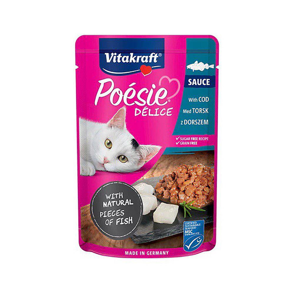 อาหารเปียกแมว VITAKRAFT POESIE DELICE COD 85 ก.