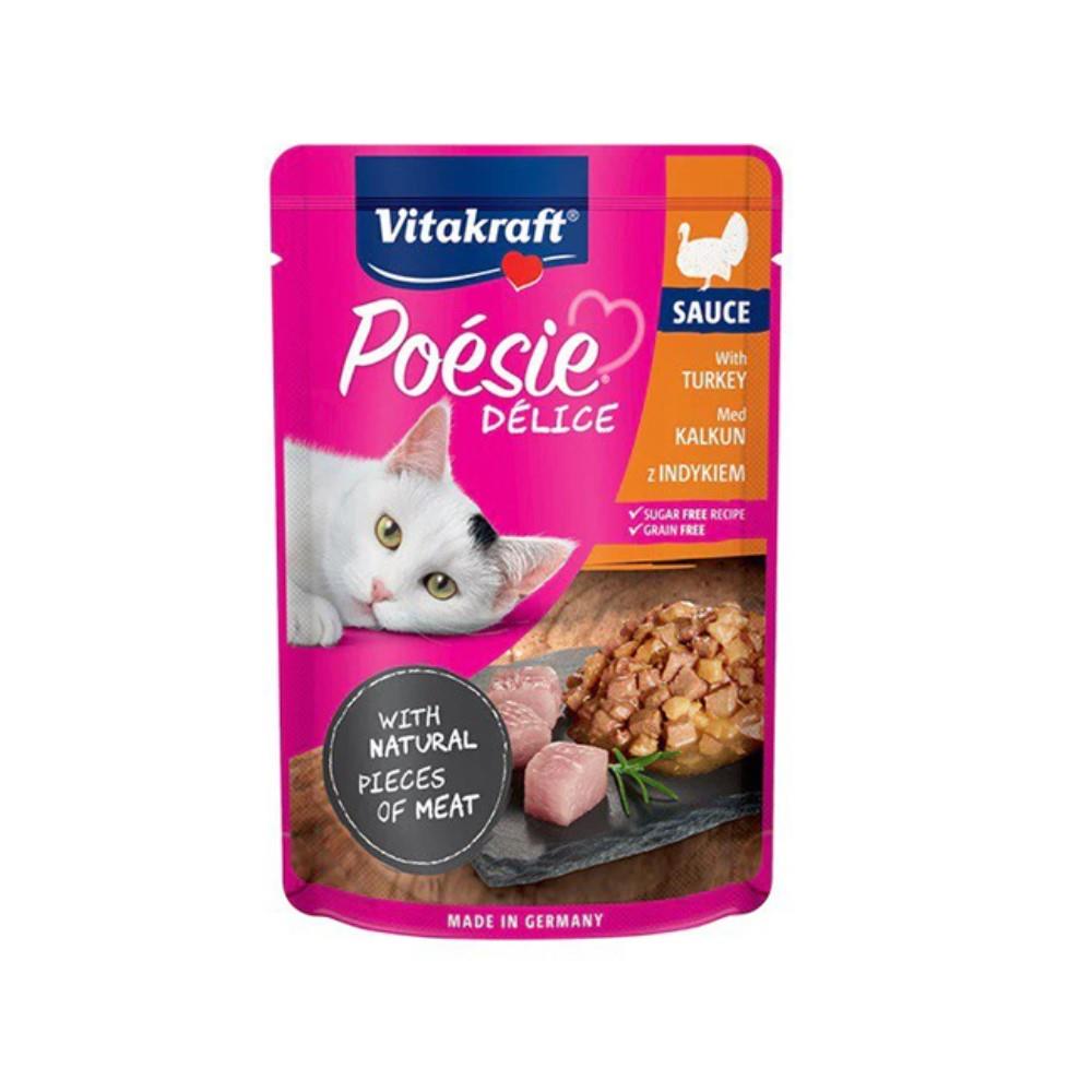 อาหารเปียกแมว VITAKRAFT POESIE DELICE TURKEY 85 ก.