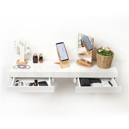 หิ้งพระติดผนัง 2 ลิ้นชัก FASTTECT SD2-2409-P สีขาว_2