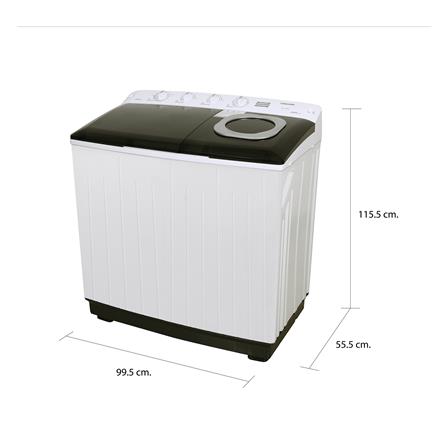 เครื่องซักผ้า 2 ถัง TOSHIBA VH-L150MT 14 กก. สีขาว_4