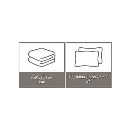 ชุดผ้าปูที่นอน 5 ฟุต 3 ชิ้น PERICO REGAL SOLID RS082_5