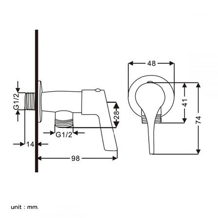 วาล์วฝักบัว 1 ทาง BEN BN 25225-VALVE_4