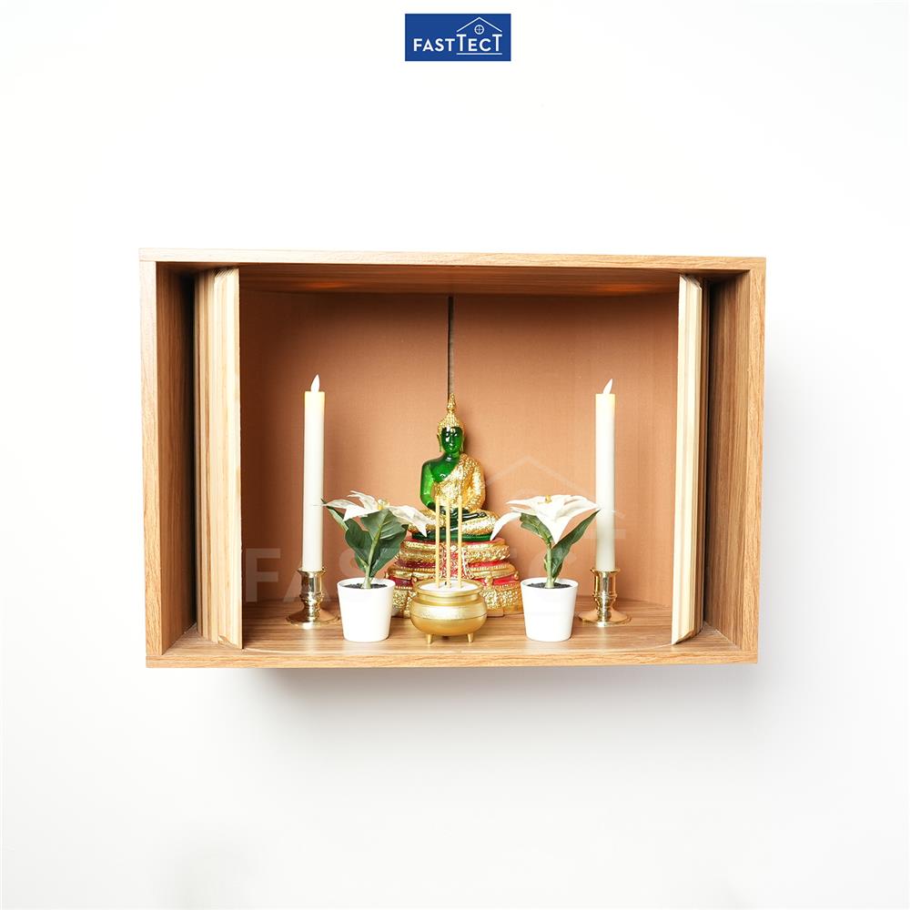 ตู้พระหน้าบานเลื่อน FASTTECT CBN3060-MAPLE สีเมเปิ้ล