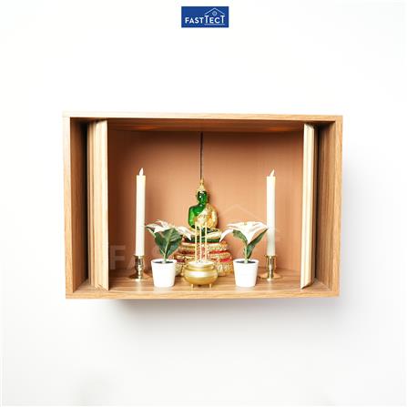 ตู้พระหน้าบานเลื่อน FASTTECT CBN3060-MAPLE สีเมเปิ้ล_5