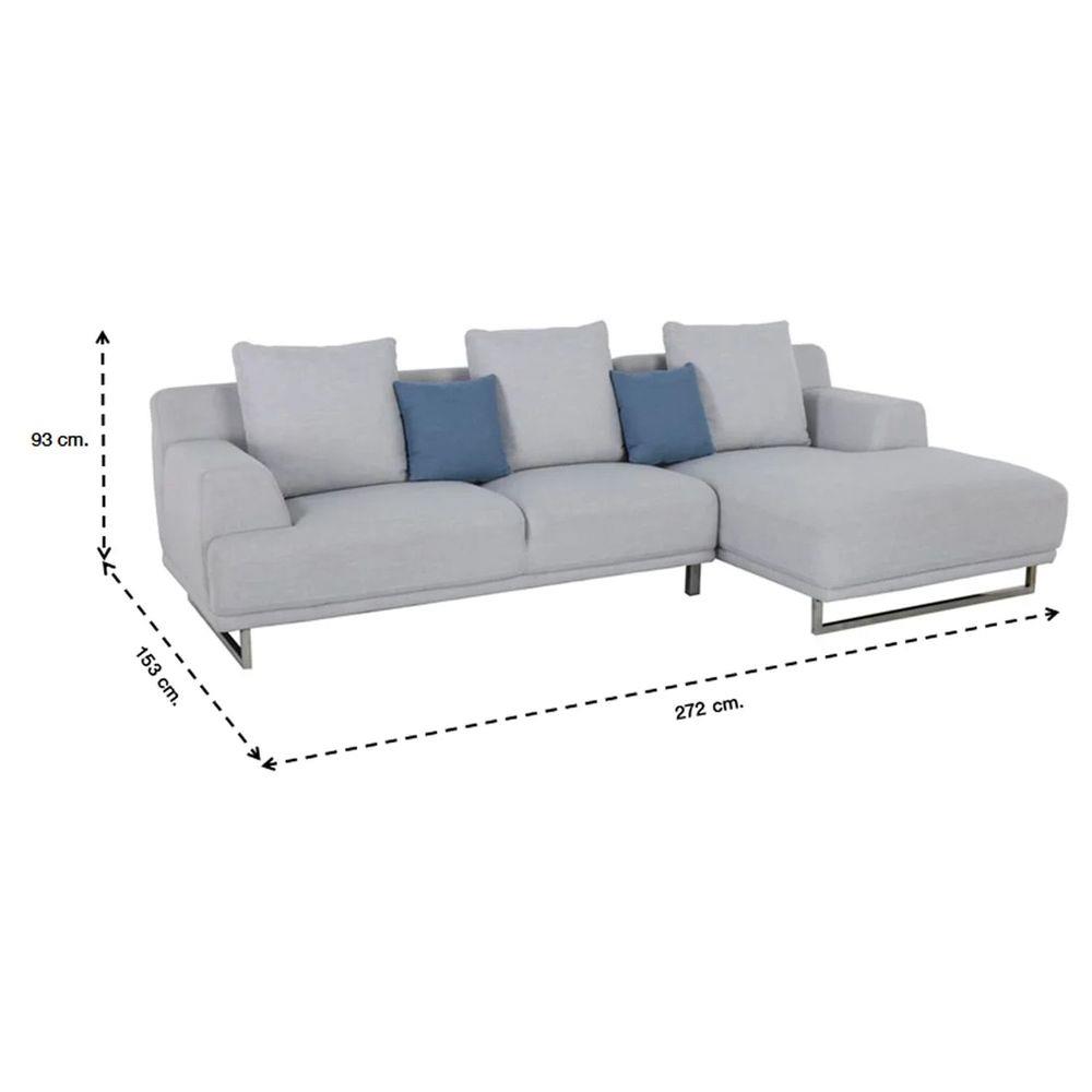 โซฟาเข้ามุมขวา SB FURNITURE GIRLY LA1502-13 สีเทา