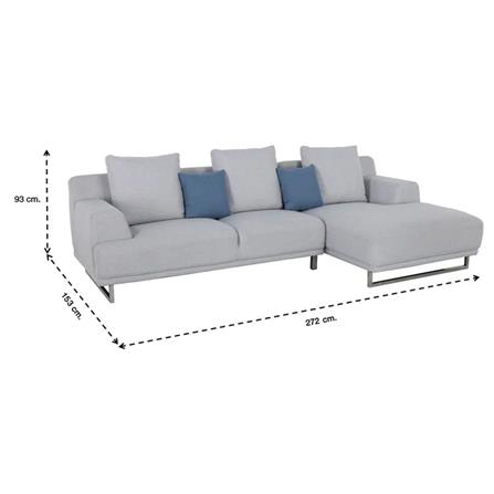 โซฟาเข้ามุมขวา SB FURNITURE GIRLY LA1502-13 สีเทา_4