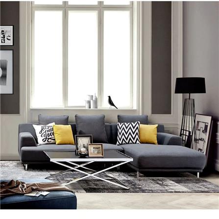 โซฟาเข้ามุมขวา SB FURNITURE GIRLY LA1502-16 สีเทาเข้ม_3