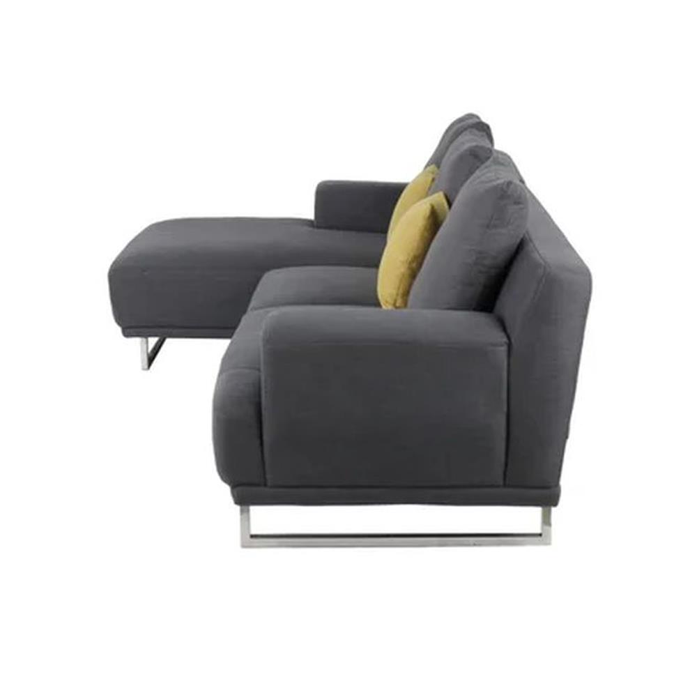 โซฟาเข้ามุมซ้าย SB FURNITURE GIRLY LA1502-16 สีเทาเข้ม