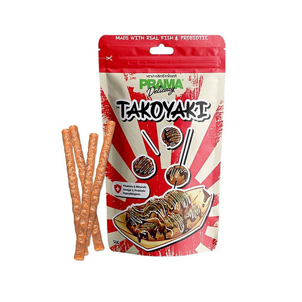 ขนมสุนัข PRAMA DELICACY รสทาโกยากิ 50 ก.