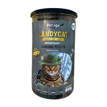ถ่านดับกลิ่นทรายแมว ZANDYCAT CHARCOAL PELLET FOR CAT LITTER 800 ก._0