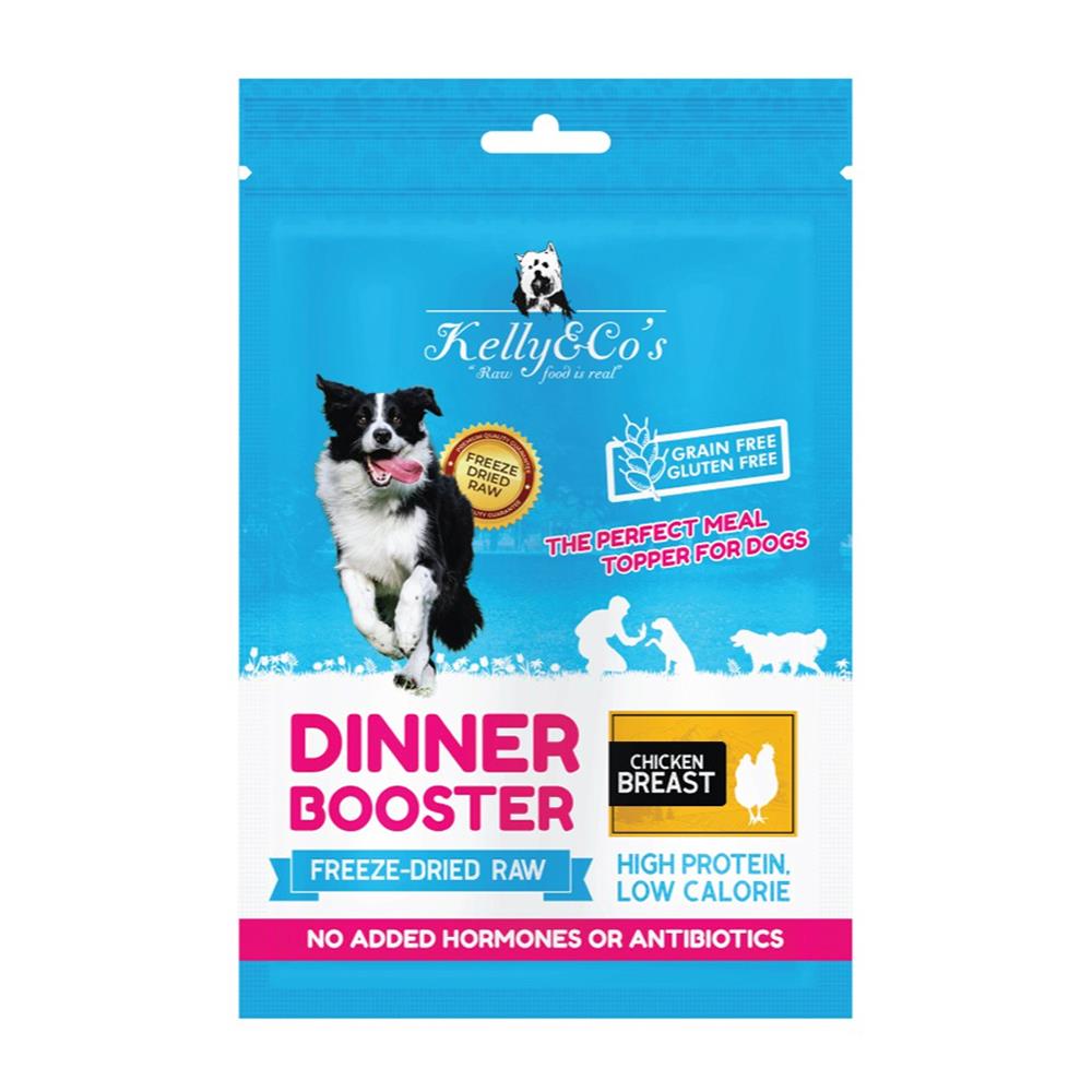 ผงโรยอาหารสุนัข KELLY&CO DINNER BOOSTER CHICKEN BREAST TOPPER 50 ก.