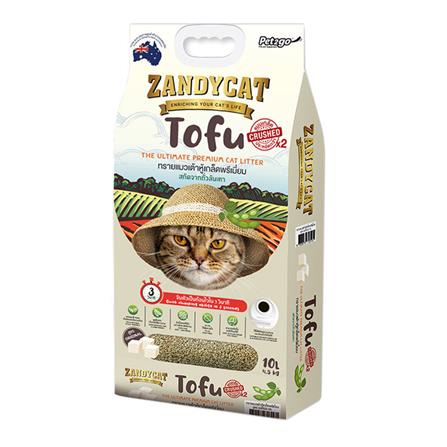ทรายแมวเต้าหู้ ZANDYCAT CRUSHED TOFU ORIGINAL 10 ลิตร