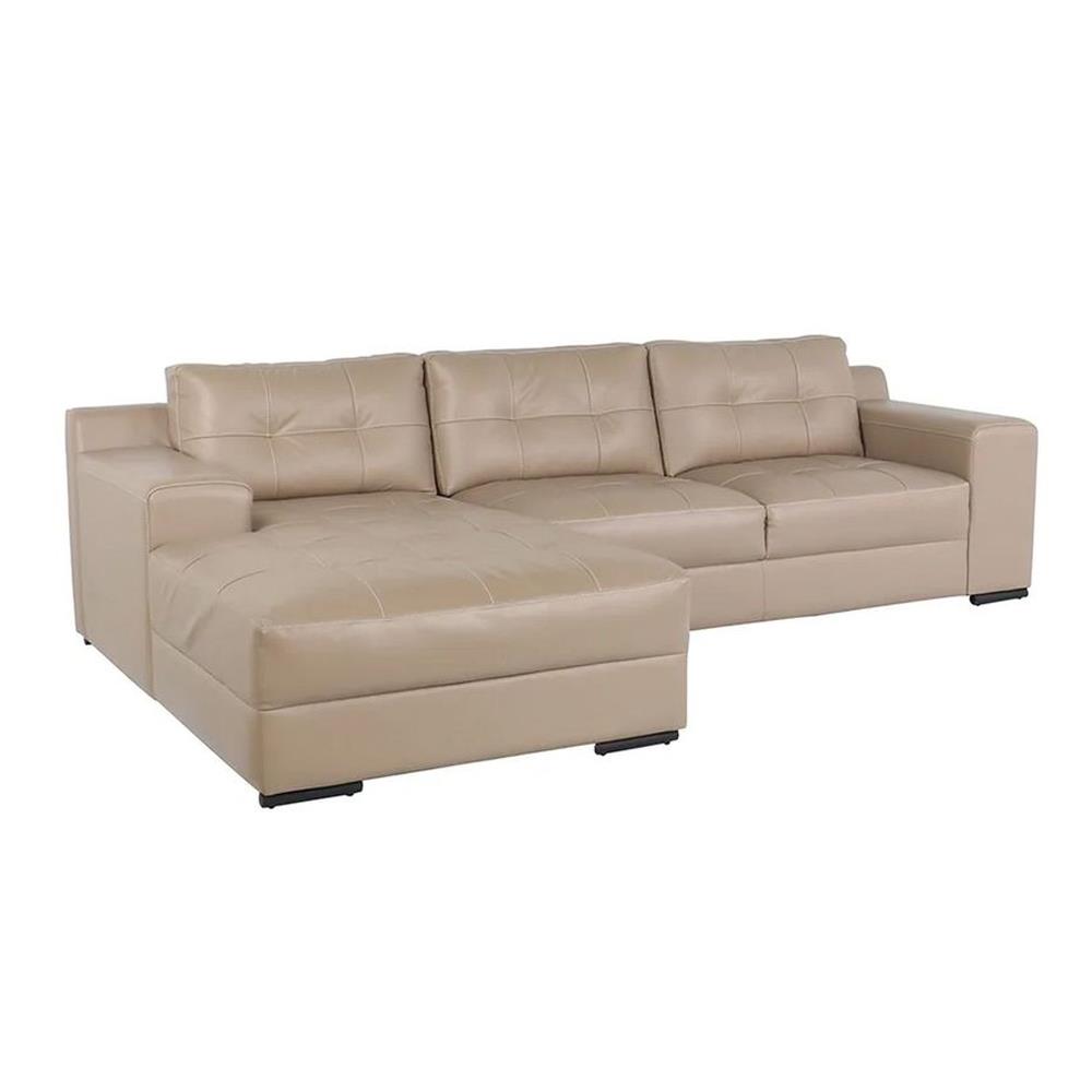 โซฟาเข้ามุมซ้าย SB FURNITURE MOLINE สีน้ำตาลอ่อน