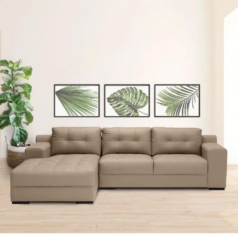 โซฟาเข้ามุมซ้าย SB FURNITURE MOLINE สีน้ำตาลอ่อน