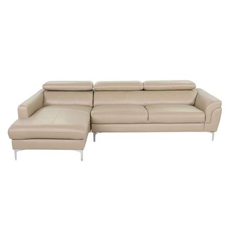 โซฟาเข้ามุมซ้าย SB FURNITURE GEEZER สีน้ำตาลอ่อน