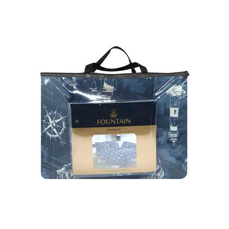 ชุดผ้าปูที่นอน 6 ฟุต 6 ชิ้น FOUNTAIN PRINTED 70209-FT063_3