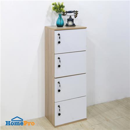 ตู้ล็อกเกอร์ 4 ช่อง FURDINI ANY 40 ซม. สีไวท์โอ๊ค/ขาว_6