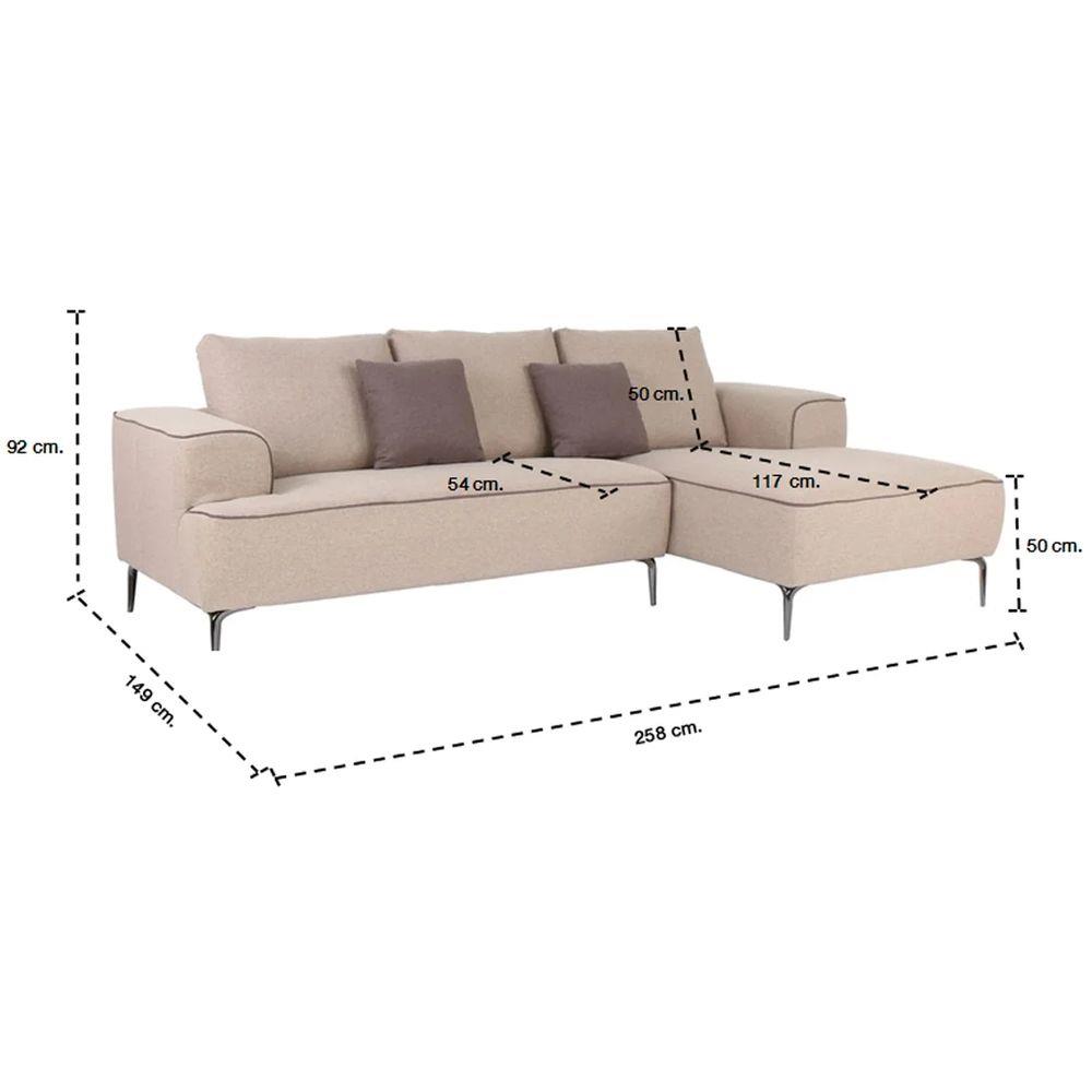 โซฟาเข้ามุมขวา SB FURNITURE GALIN สีน้ำตาล