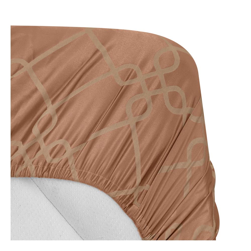 ชุดผ้าปูที่นอน 5 ฟุต 6 ชิ้น HOME LIVING STYLE MEMPHIS สีน้ำตาล