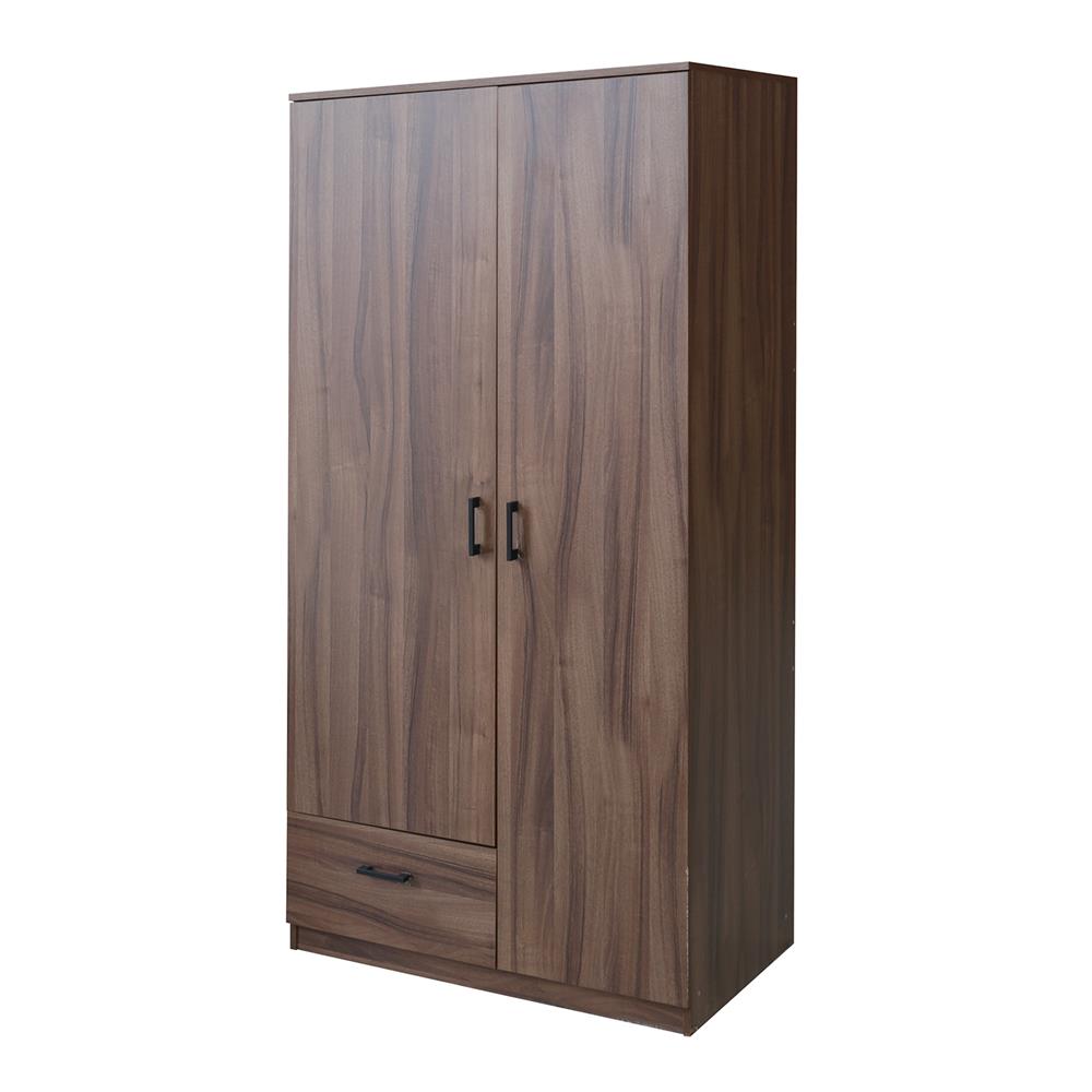 ตู้เสื้อผ้า 2 บานเปิด FURDINI AUSTIN 90 ซม. สีวอลนัท