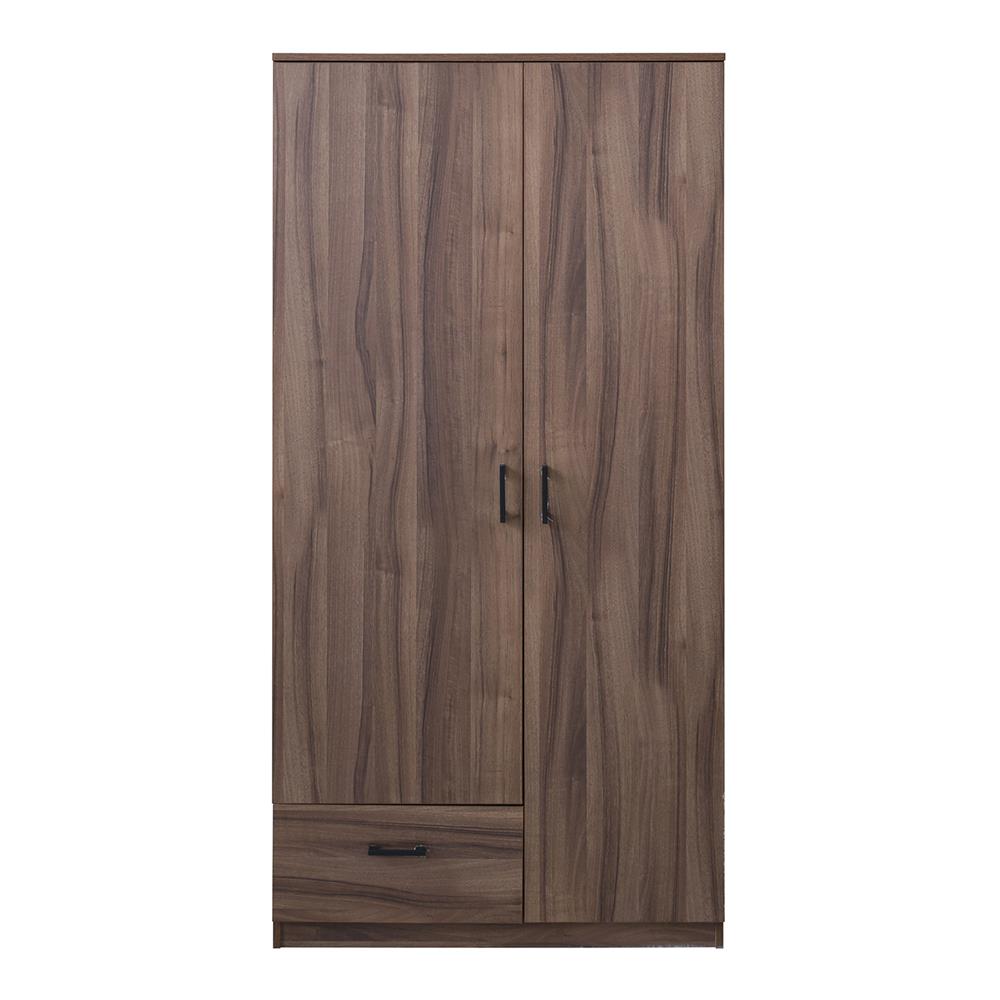 ตู้เสื้อผ้า 2 บานเปิด FURDINI AUSTIN 90 ซม. สีวอลนัท