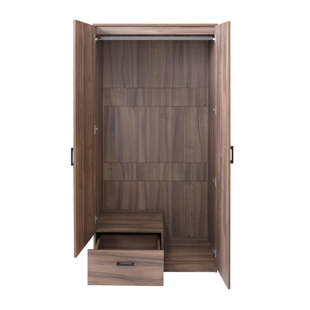 ตู้เสื้อผ้า 2 บานเปิด FURDINI AUSTIN 90 ซม. สีวอลนัท