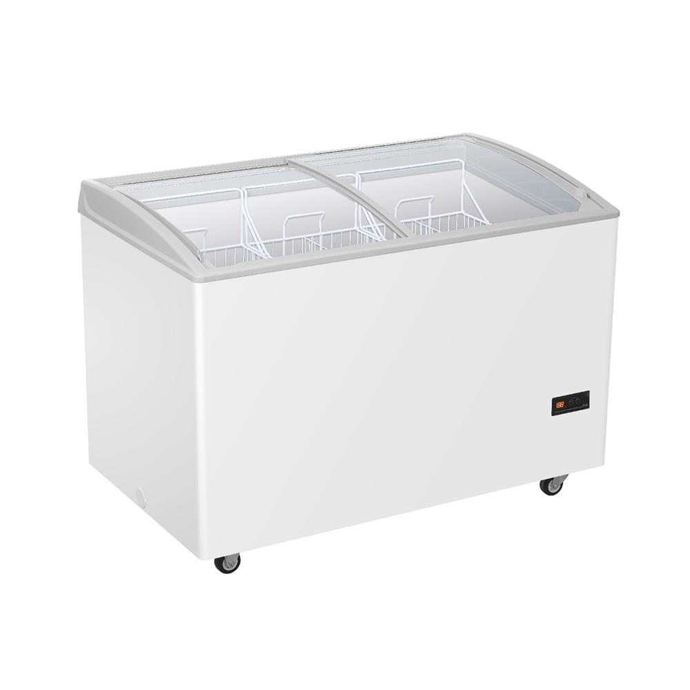 ตู้แช่แข็งฝากระจกโค้ง HAIER SD-517DP 12.9 คิว สีขาว