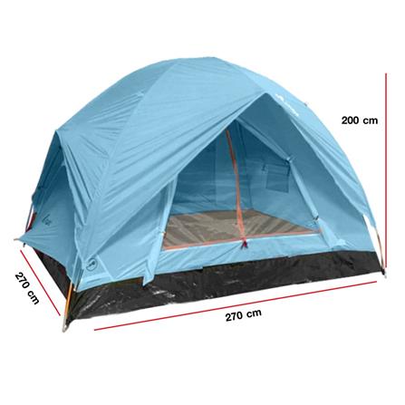 เต็นท์สำหรับ 5-6 คน EQNOX ECO DOME 5 สีฟ้าอ่อน_3