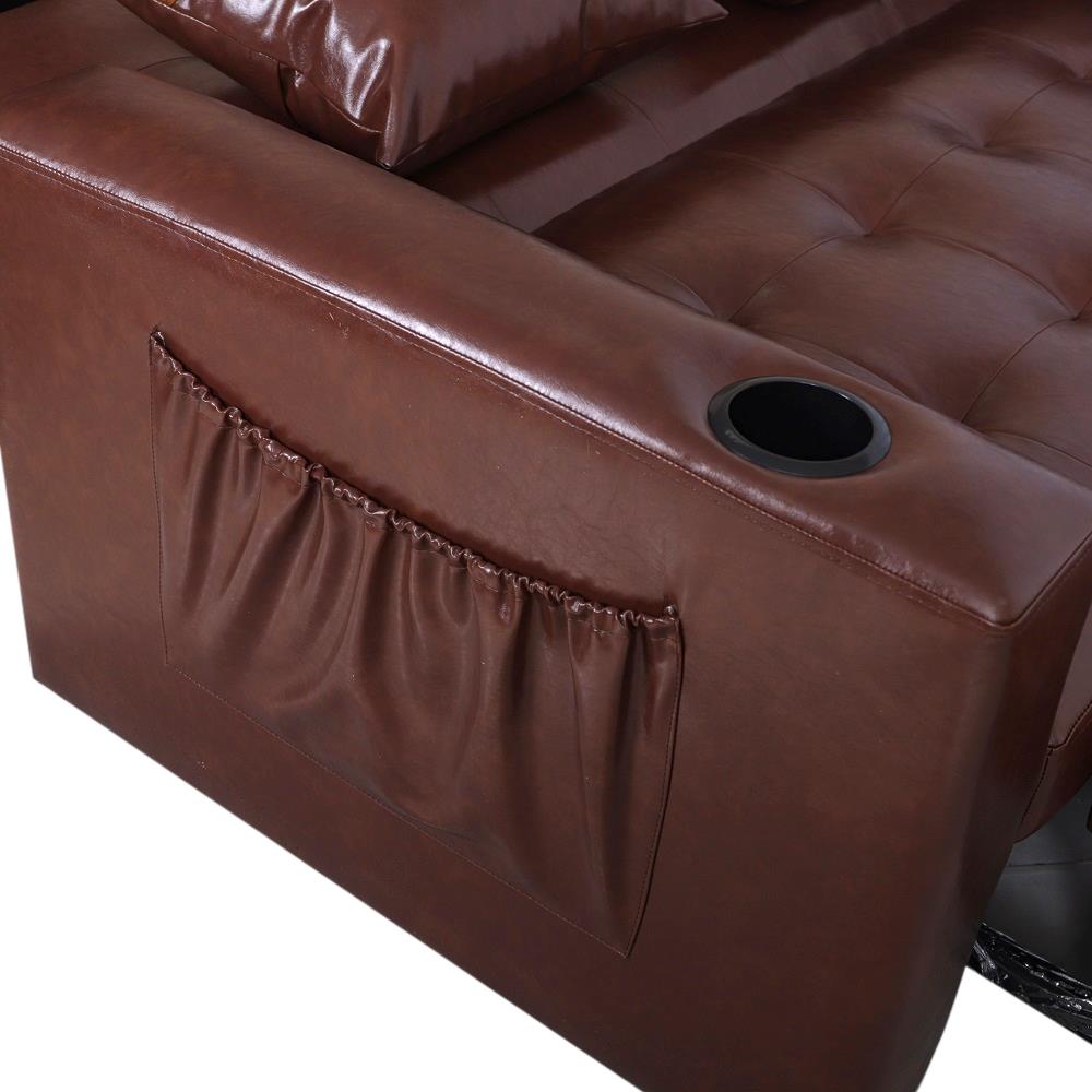 โซฟาเบด AS FURNITURE CHARLOTTE LBWB22 PVC สีน้ำตาลเข้ม