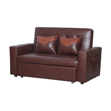 โซฟาเบด AS FURNITURE CHARLOTTE LBWB22 PVC สีน้ำตาลเข้ม_0