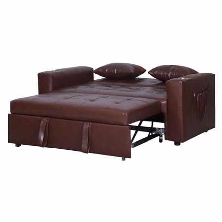 โซฟาเบด AS FURNITURE CHARLOTTE LBWB22 PVC สีน้ำตาลเข้ม_2