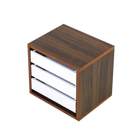 ตู้ลิ้นชัก 3 ชั้น FASTTECT MINIMAL MD3-2025 สีโอ๊ค