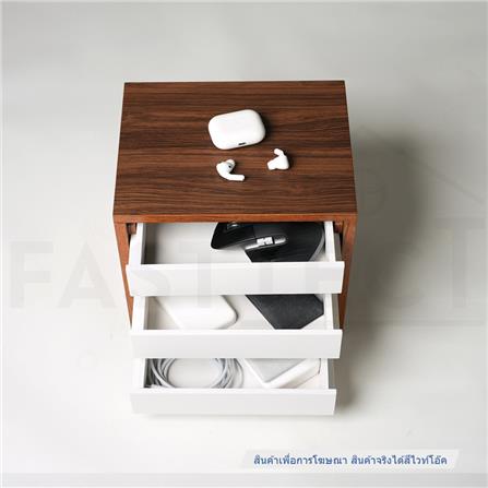 ตู้ลิ้นชัก 3 ชั้น FASTTECT MINIMAL MD3-2025 สีไวท์โอ๊ค_5