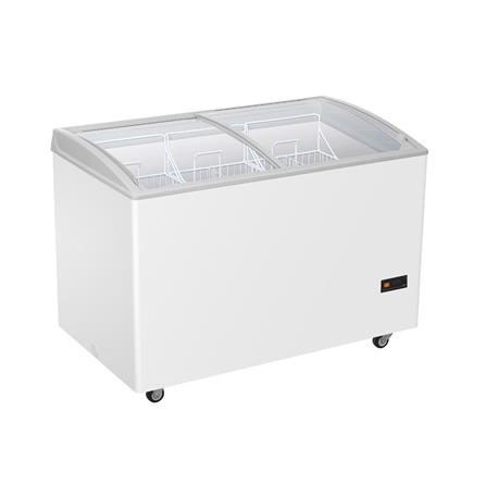 ตู้แช่แข็งฝากระจกโค้ง HAIER SD-407DP 10.3 คิว สีขาว_1