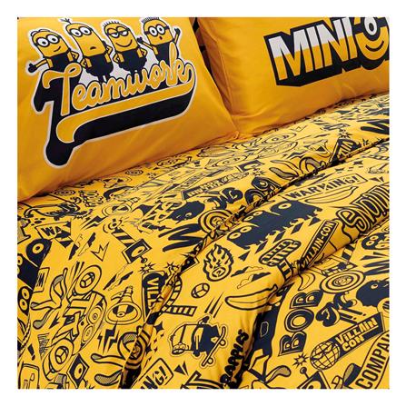 ชุดผ้าปูที่นอน 6 ฟุต 6 ชิ้น FOUNTAIN MINIONS 70209-FTC108_1