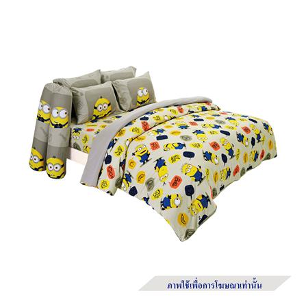 ชุดผ้าปูที่นอน 6 ฟุต 6 ชิ้น FOUNTAIN MINIONS 70209-FTC095