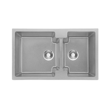 ซิงค์ฝัง 2หลุม TECNOPLUS GIN 2B แกรนิต สีเทา_0