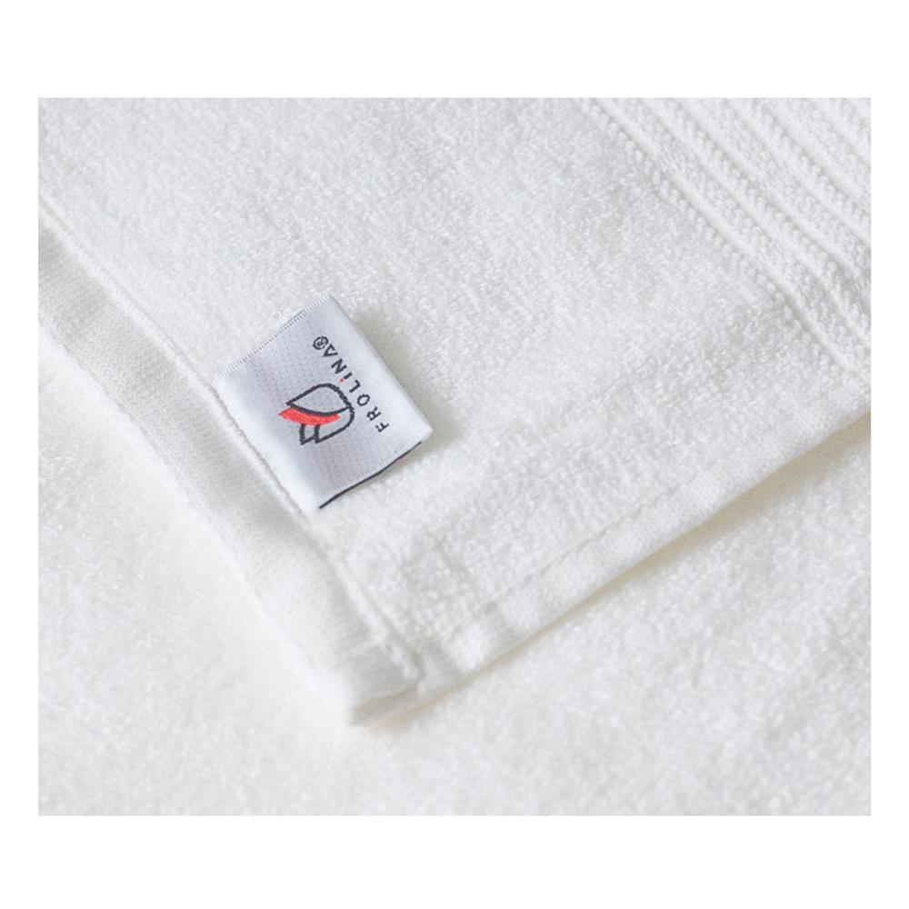 ผ้าขนหนู FROLINA BAMBOOCOTTON 15X31 นิ้ว สีขาว