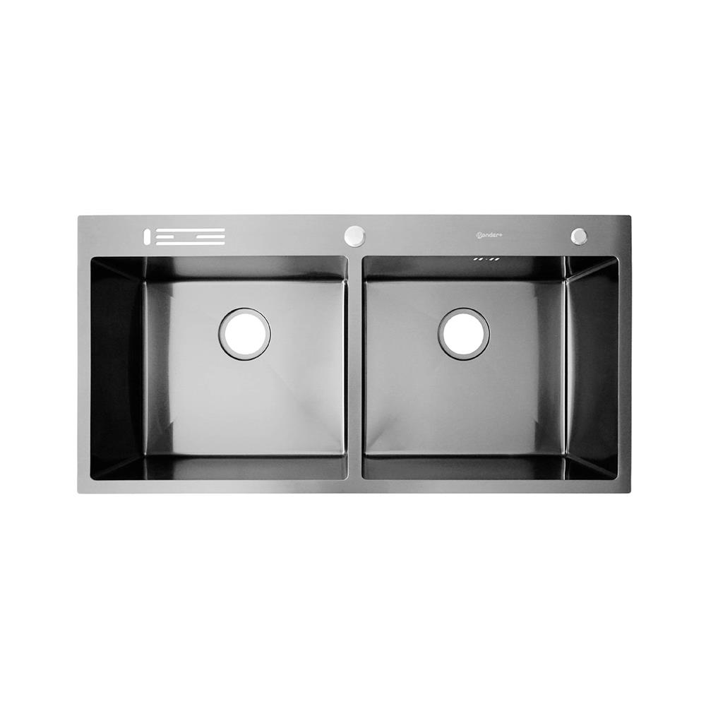 ซิงค์ฝัง 2 หลุม DYNA HOME WD10050TD-BK สีดำ