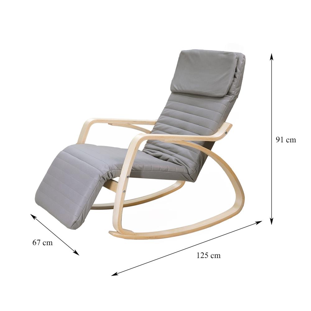 เก้าอี้พักผ่อน FURDINI NICE สีเทา