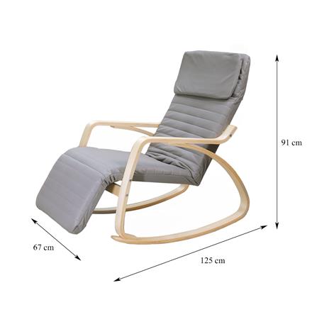 เก้าอี้พักผ่อน FURDINI NICE สีเทา_9