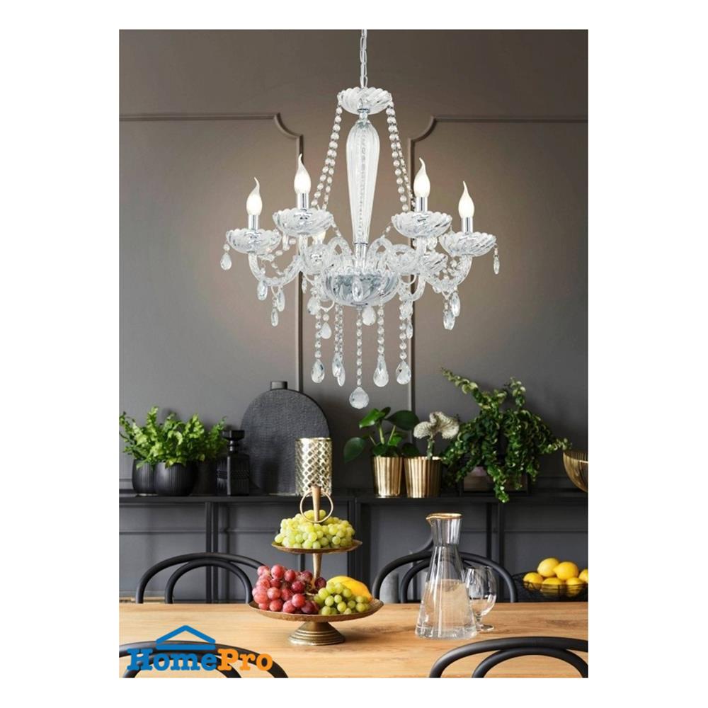 ไฟช่อ EGLO BASILANO สีใส 6 หัว